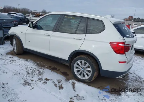 2017 BMW X3 xDrive28I z USA, uszkodzony, nr VIN 5UXWX9C55H0D97929